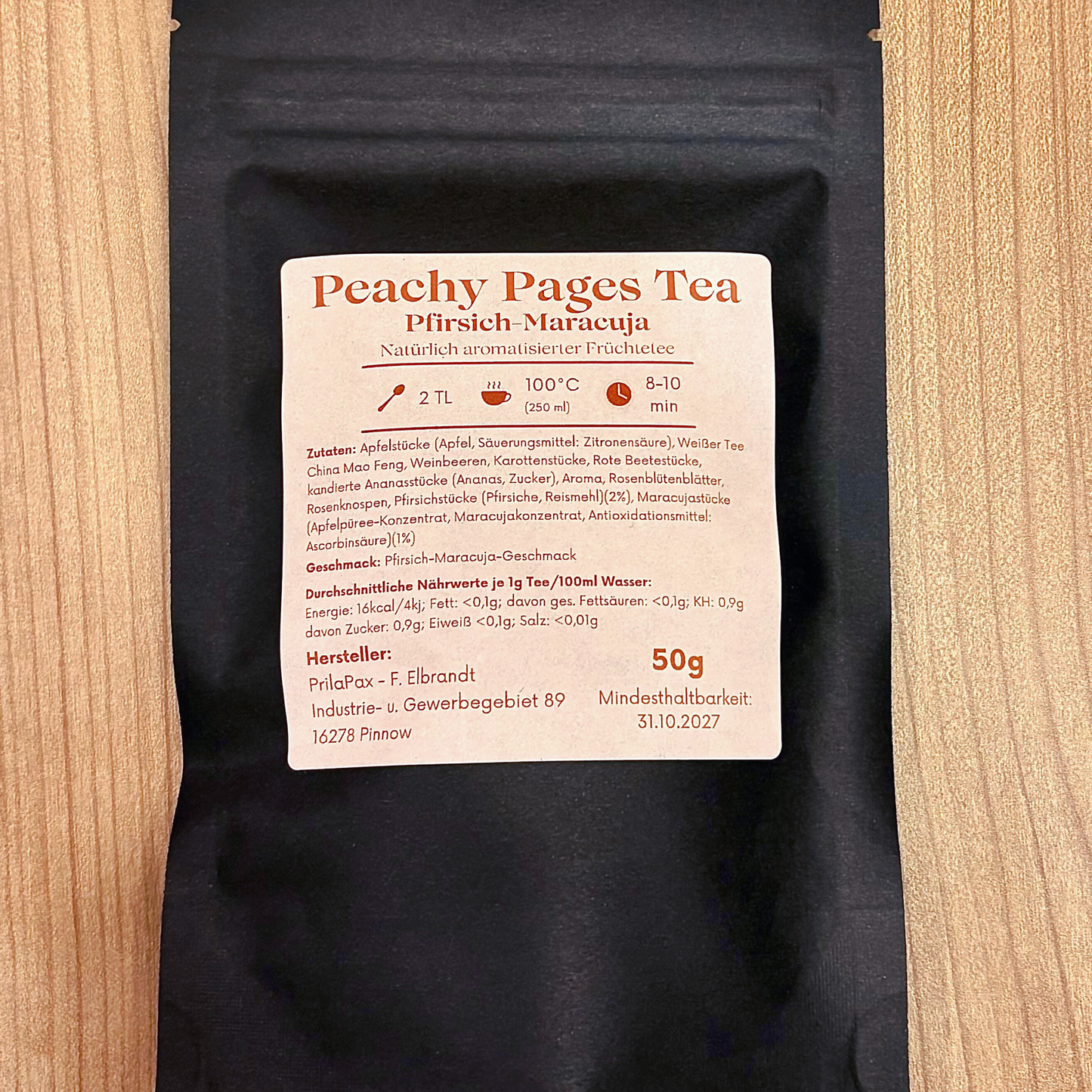 Peachy pages Tea