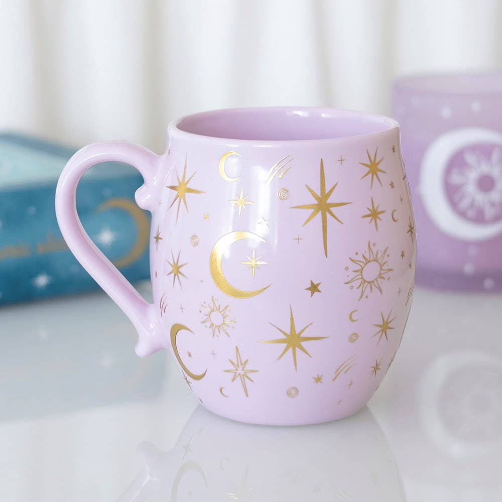 Under the Pastel Skies – Moon & Stars Mug